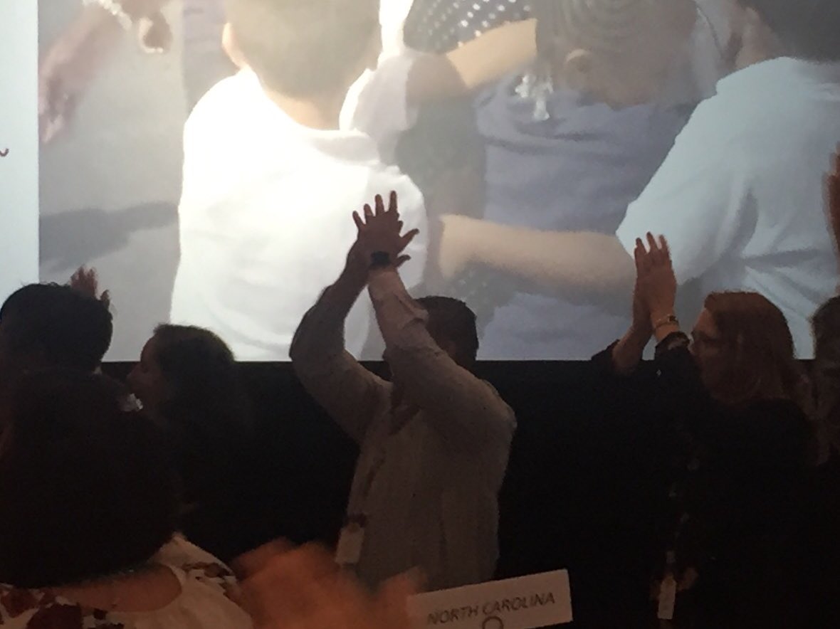 TOSS’s own @DaleLynchTOSS busting a move <a href="/Scholastic/">Scholastic</a> Literacy Conference. Way to represent! <a href="/tosstn1975/">TOSS</a>