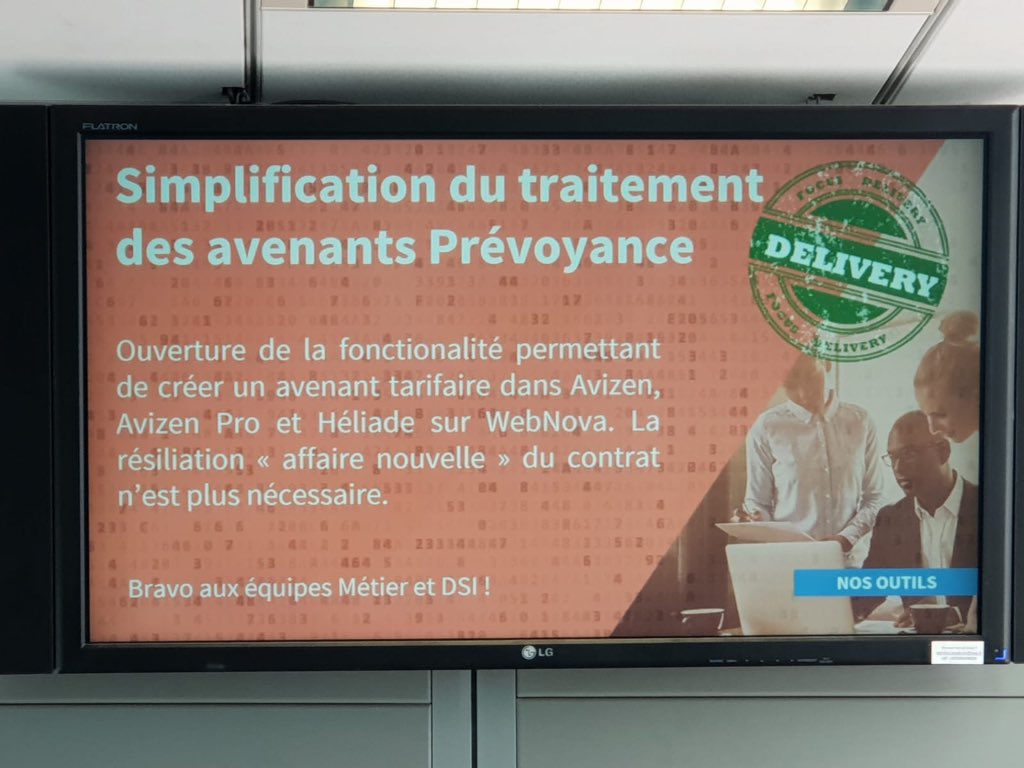 BoutaynaLamrani's tweet photo. Bravo aux équipes #Gediprev #Gesteam pour la livraison de l'avenant tarifaire #prévoyance ! Tous #easyAxa 💪🏻🎉🎉@Guillot2S @VermontC @nataubonnet @OlivierPera @NatSimonin @StephManchon @IsabelleSandre https://t.co/xsrYPaOyC3