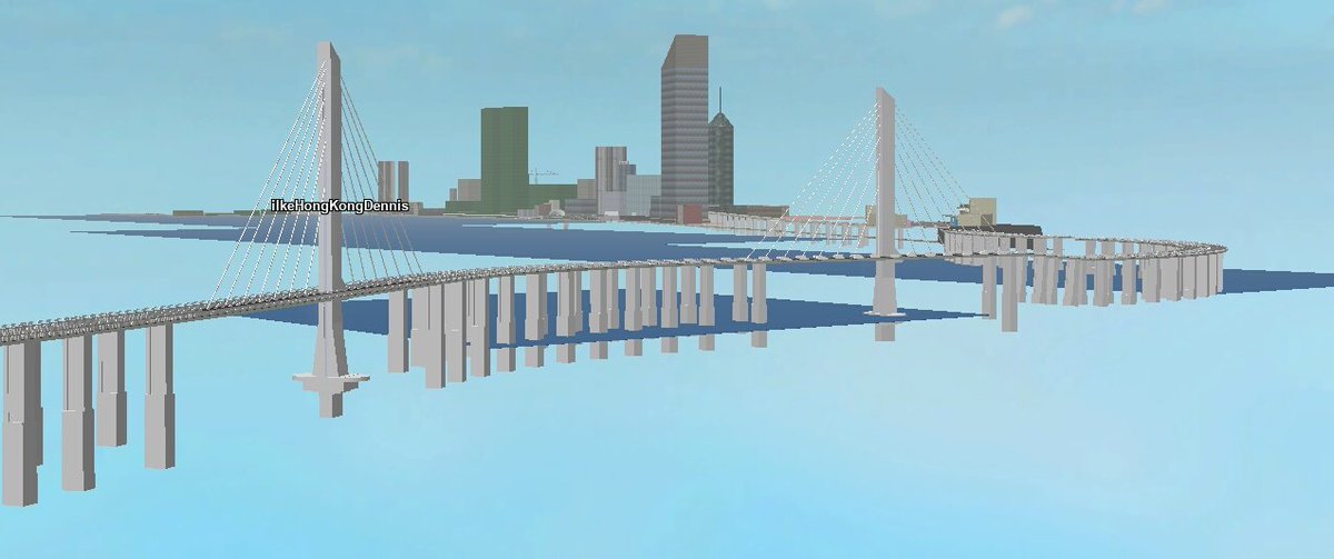 Addison Hk Dev On Twitter I Built A Bridge For My Friend S Wip Map It Is Inspired By Hong Kong Shenzhen Bay Bridge Robloxdev Roblox - bridge roblox