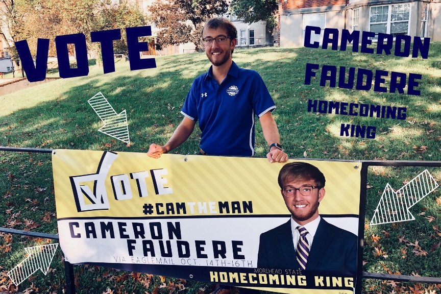 Today is the last day! Voting is open in your Morehead State email until 11:59PM.  The email will be from MSU and have the homecoming ballot link attached! I’ve had a blast this past week and can’t thank my friends and colleagues enough for their support! #CamTheMan #Hoco18