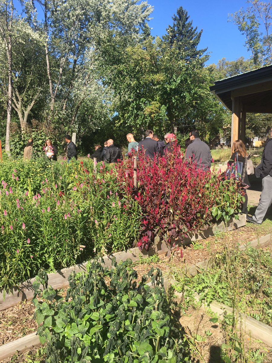 SilverThea's tweet photo. Community revitalization through flowers ๐ธ๐บ. Visiting the innovative #Detroitabloom project with #thegardendetroit. Amazing use of vacant, derelict land! https://t.co/BNpxU8tXJ8