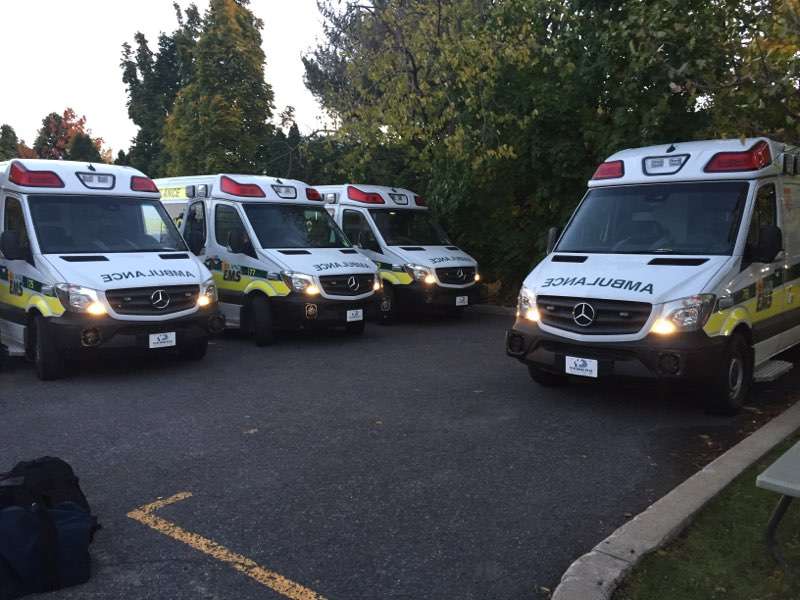 IslandEMS's tweet photo. Thanks once again to @DemersAmbulance for our 4 new replacement units that are on their way to #PEI today. Our #IEMS driver's left  Montreal early this morning. #teamdemers #demers #newfleet #Ambulance https://t.co/ohfmcv5833