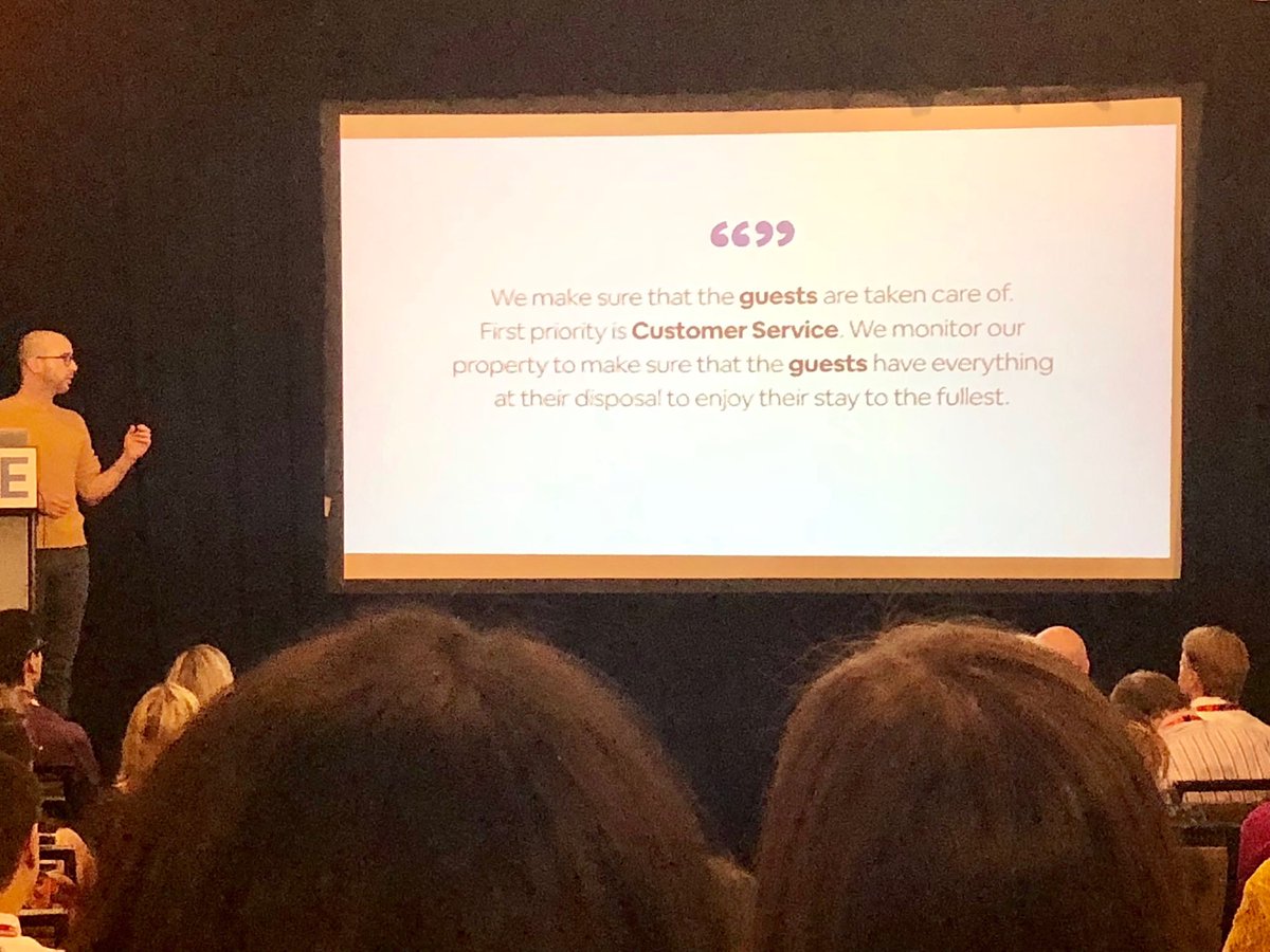 BartonGretchen's tweet photo. Fascinating perspective on growth vs. fixed mindset in host/consumer experience from the brilliant, Yoni Karpfen  ⁦@Airbnb⁩. ⁦@olsonzaltman⁩ #TMREvent https://t.co/1bQpP3uBHn