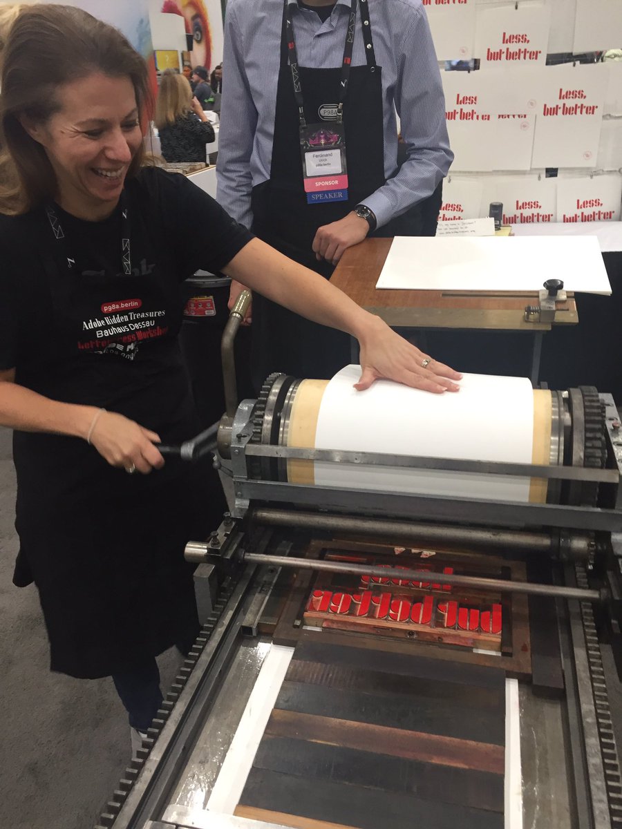AACCprofJenn's tweet photo. Bauhaus Dessau love going on... #AdobeMax #bauhausdessau https://t.co/Exud2jJbA6