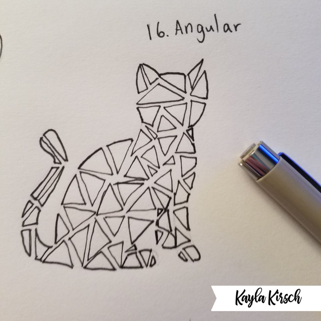 KaylaK_Design's tweet photo. Inktober day 16 and the prompt is angular. I tried my hand at a geometric design. Did it work at all? Let me know! Personally I think it could look really neat if I were to plan the triangles out better!
#inktober #inktober2018 #inktoberday16 #kaylak_design #angular https://t.co/xfZVpzPDhh
