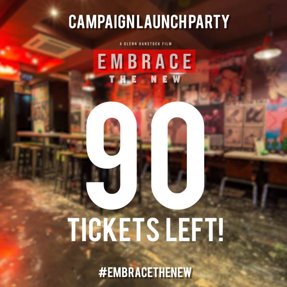 Embrace_The_New's tweet photo. Hurry and get your tickets for the official campaign launch, only 90 left!

https://t.co/7KMBnN0HaK
#embracethenew #crowdfunding #launch #documentary #premiere #DJs #graemepark https://t.co/2M2yezfvVU