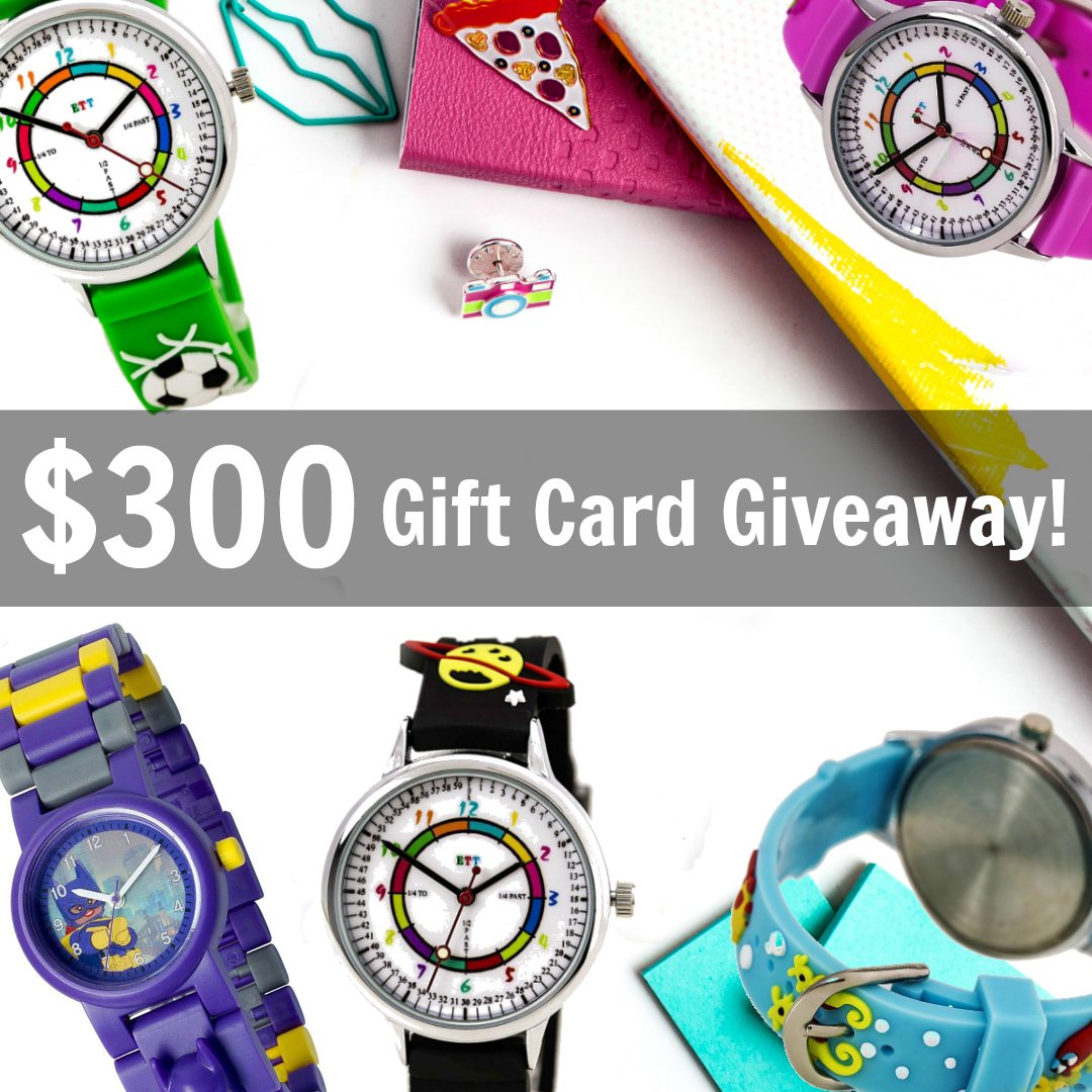 ANationOfMoms's tweet photo. Check out these cute kid's watches, designed to teach your little ones to tell time - plus a coupon and $300 gift card giveaway to My Gift Stop! https://t.co/xJOjmJFkvH #giveaway #win #tellingtime #watches #couponcode #giftideas #giftsforkids #kidsgifts #MyGiftStop https://t.co/jZSHm9YNnf