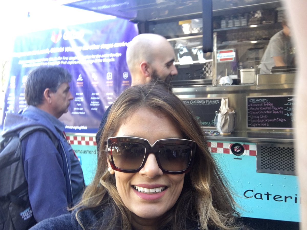 pritianka's tweet image. People are loving the #nineinone ice cream at #GitHubUniverse! Welcome to the party! #movingtogitlab! Yay @gitlab