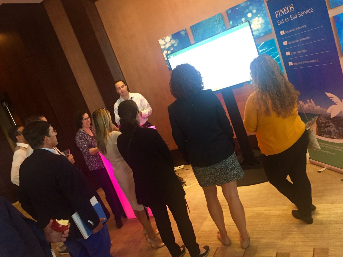 FINEOS's tweet photo. #FINEOSGlobalSummit18 Demo Hour happening now! Learning all about #insurancetechnolgy to enhance the #customerexperience https://t.co/ORmFyYGJVz