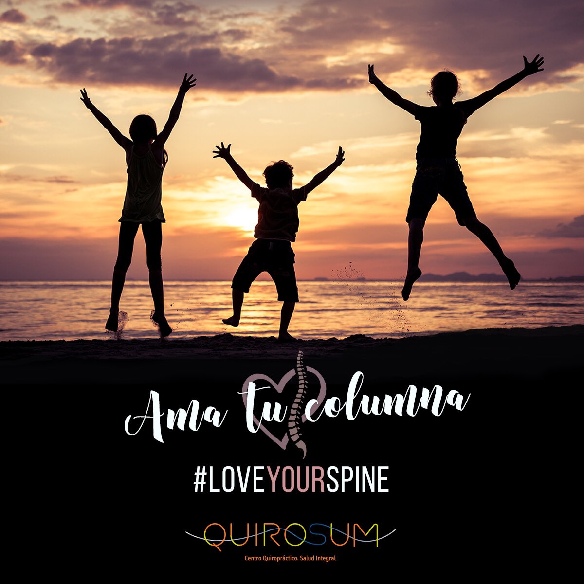 Quirosum's tweet photo. Hoy es el día Mundial de la Columna Vertebral, un día para concienciarnos de la importancia de la columna para nuestra salud. Únete a nosotros y di vien alto ¡AMA ❤️ TU COLUMNA! #LoveYourSpine #quirosum https://t.co/i60Eu9rrCW