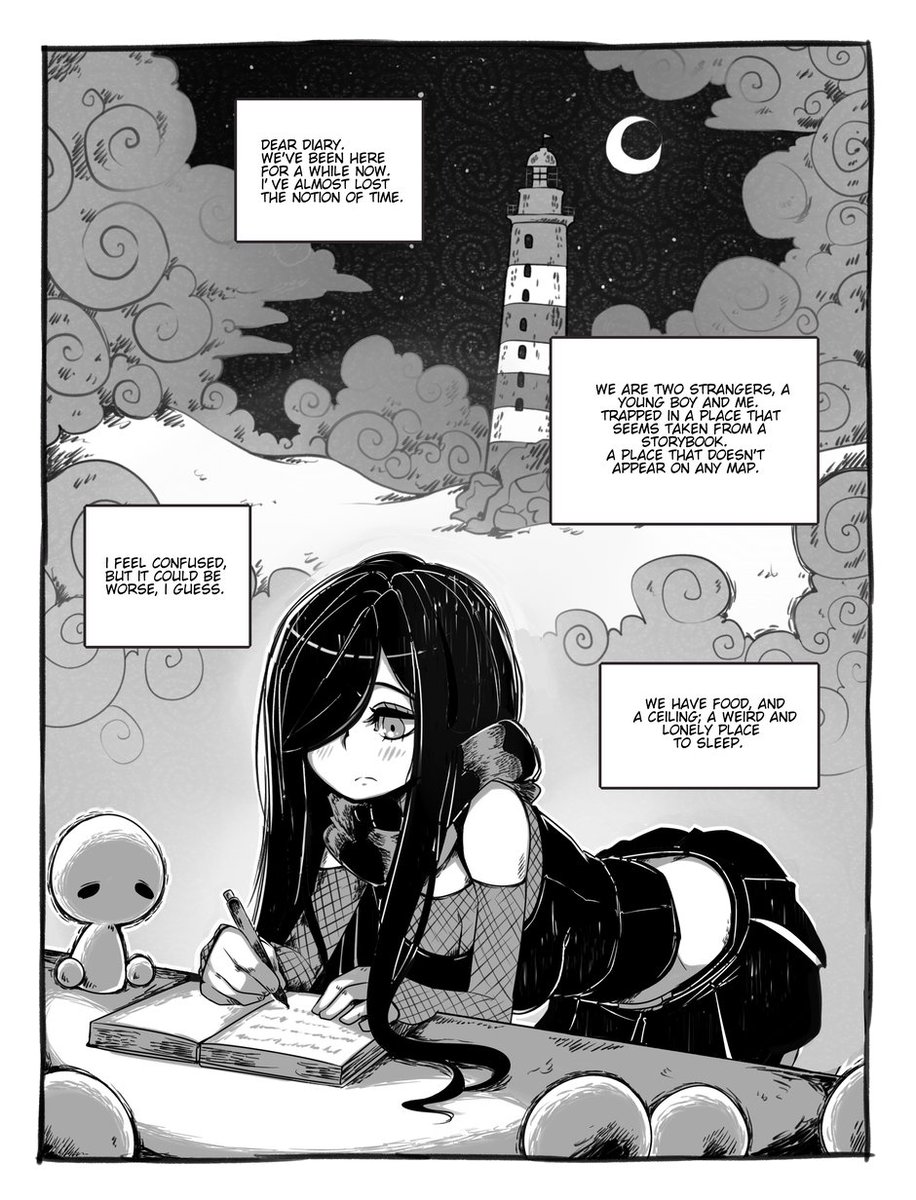 Amissio chapter 2, part 1, is up on tapas~ ♪
https://t.co/SrqdKACyVk 
The first batch of 9 pages, and then I'll be posting 2~3 weekly ♥ 