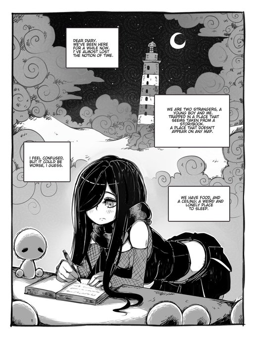Amissio chapter 2, part 1, is up on tapas~ ♪
https://t.co/SrqdKACyVk 
The first batch of 9 pages, and then I'll be posting 2~3 weekly ♥ 