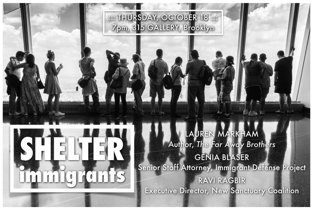 *This* Thursday 10/18! @geniablaser @ImmDefense, @LaurenMarkham_ @CrownPublishing, and #RaviRagbir @NewSanctuaryNYC discuss how to support, ally with, and give shelter to #immigrants: facebook.com/events/1954659…