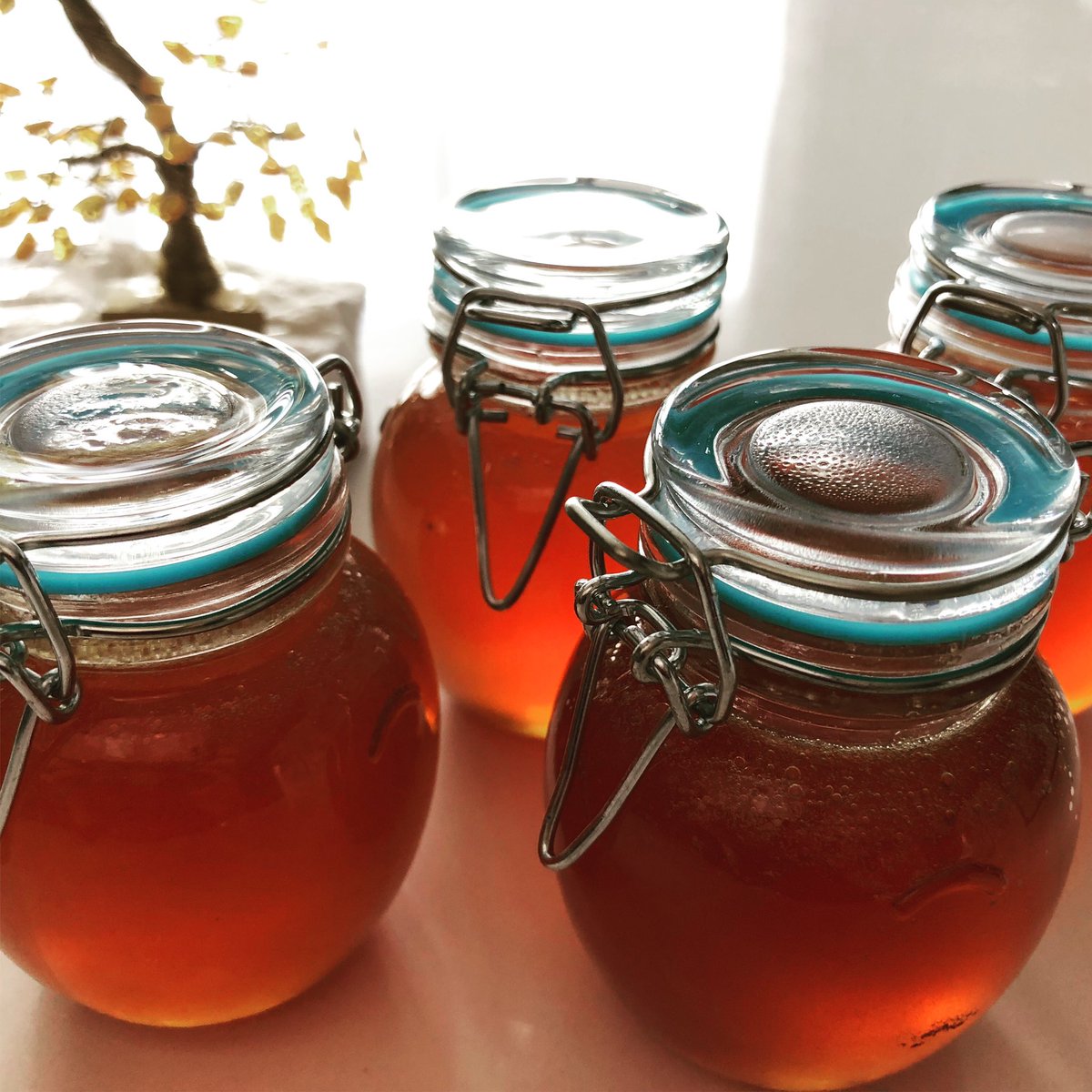 HyerJudith's tweet photo. Autumn 🍁 Soothing Breath 
Grandma’s Homemade MIELLAT 🍯 
Here’s a soothing touch for your throat, nasal and head. 1 teaspoon in a cup of hot water (or tea) will feel warm, cozy and relaxing 😌 
🍁
Local Organic Honey with à touch of Eucalyptus,Citrus, Fir 4 left $8/125ml https://t.co/HEV4m0Gt2R