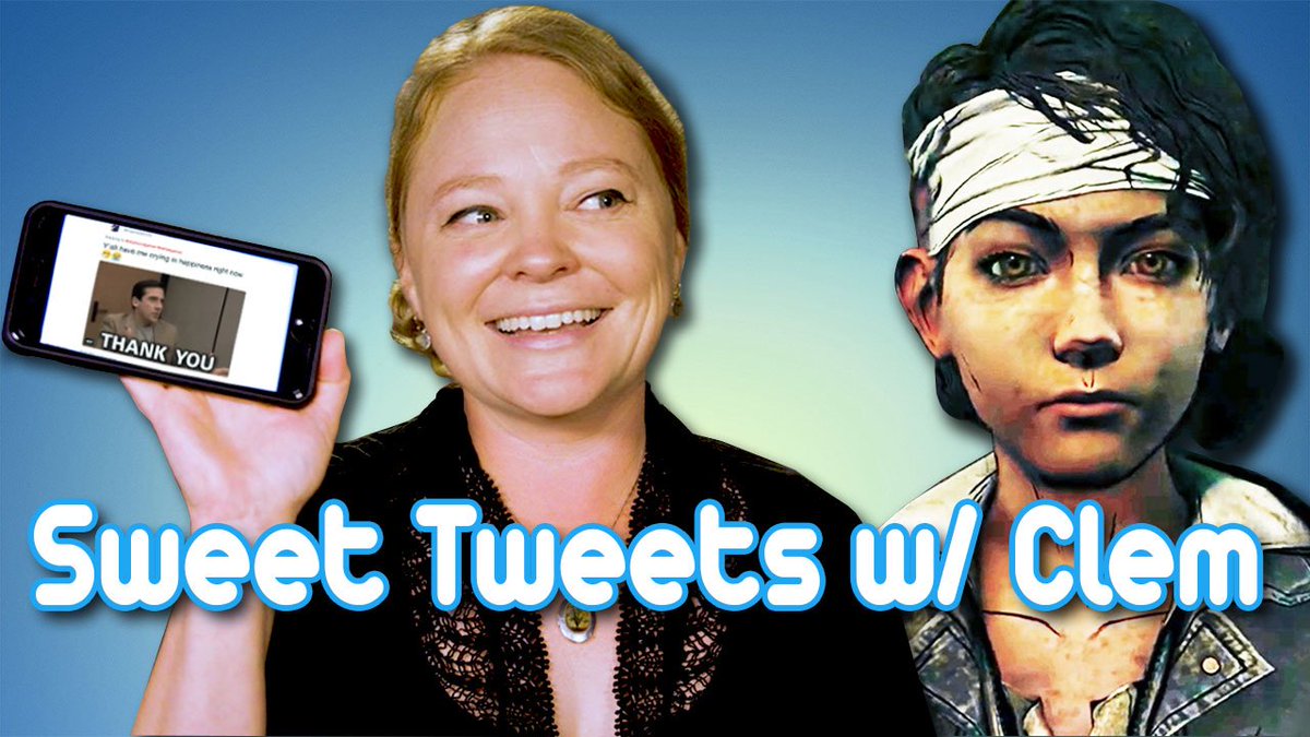 TheWalkingDead's tweet photo. We brought in Clementine herself @Melyhutch to read YOUR tweets reacting to the news we're bringing the game back! https://t.co/ms57hxwCpG
#SweetTweets #TheWalkingDead https://t.co/E27aNbYDvE
