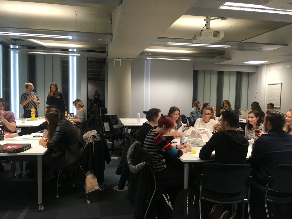 C_JRowley's tweet photo. Lovely to see so many of our @EventsSHU students today at the Events Management Society Launch, looking forward to the year ahead! @SBSEmployable #ShuEventsCourse #ShuEvents https://t.co/gGru6CmBvL