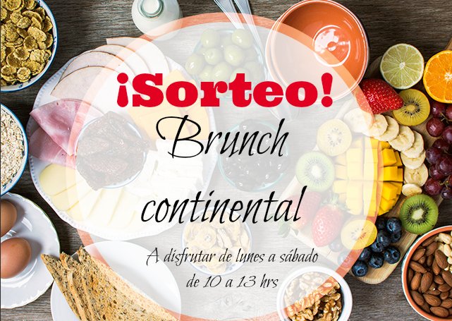 📣¡Ya tenemos ganador! Isaac Ceb, que participó desde nuestra página de Facebook, ha sido el afortunado

☕🥂¡Enhorabuena y a disfrutar del #brunch!
