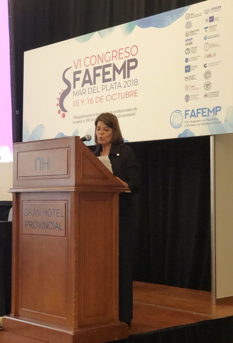 Marcela Salvai, Secretaria de Políticas Estudiantiles propuso en el FAFEMP la creación de una red entre las Facultades para desarrollar y buscar soluciones a la violencia de género.