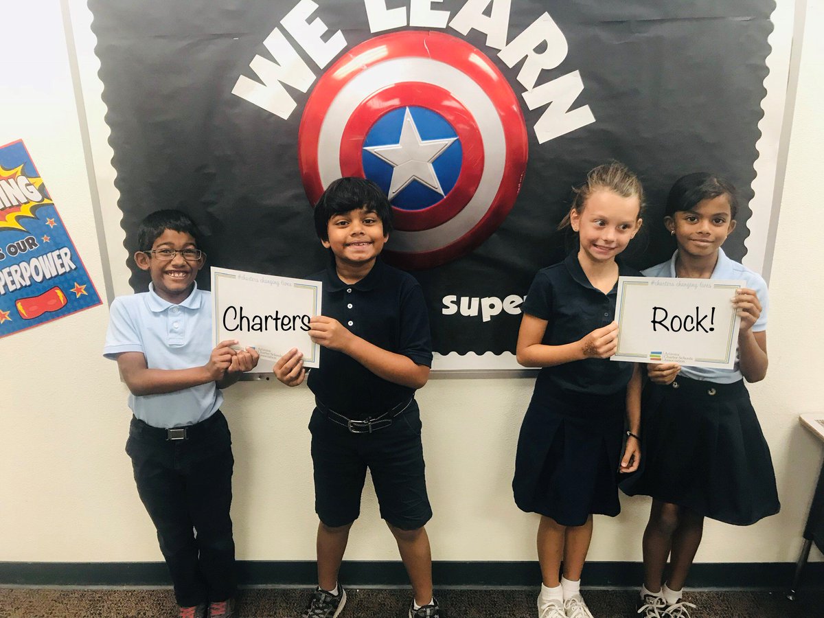 AzCharters's tweet photo. These students love their public charter! #ChartersChangingLives #ChartersRock #Arizona #CharterSchools https://t.co/pckwX1Gxlh