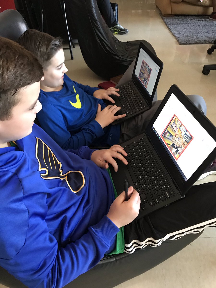 Polancoms's tweet photo. Ss collaborating on their #elementsoffictionproject by exploring how setting affects/influences other parts of plot using #googledrawings @OakvilleMiddle #STEMployee #steammsdr9 https://t.co/NCyY2HNmnJ