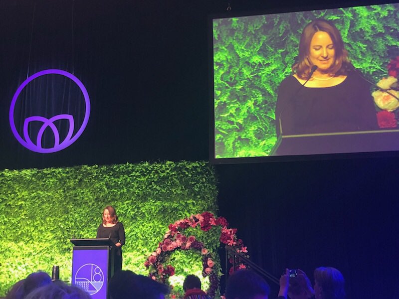 sandrairo's tweet image. So honoured for the opportunity to introduce @AgriFuturesAU RWA NSW/ACT winner @JillianKilby at the National Awards at Parliament House. Wonderful evening celebrating awesome women and their projects which support rural communities. #RWA18