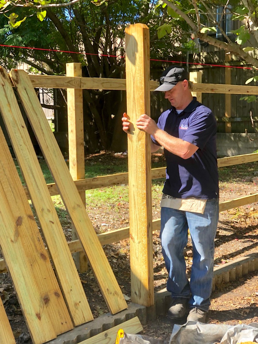 Thank you to Saturday's volunteers from <a href="/Folgers/">Folgers</a> , <a href="/JuniorLeagueNO/">Junior League NOLA</a>, Mater Dolorosa, Knights of Columbus, Academy of Sacred Heart &amp; the 3rd District Kiwanis Club. Your hard work makes a big difference to prevent the displacement of lower income homeowners in these neighborhoods.