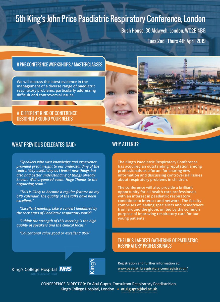 Paediatric Respiratory Conference, London tweet media