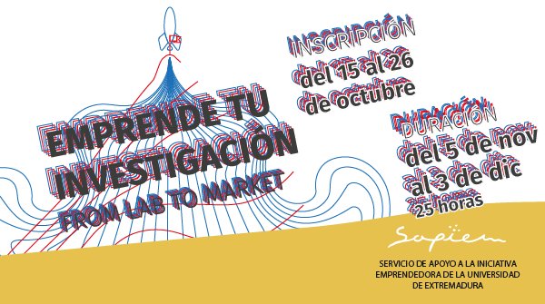 El programa Emprende tu investigación está diseñado con el objetivo de que alumnos de máster y doctorado e investigadores de la UEx adquieran conocimientos en materia de emprendimiento e innovación.
sapiem.es/emprende-tu-in…