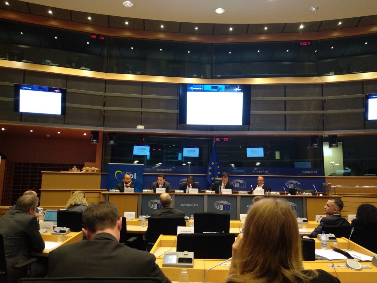 EOCEUOffice's tweet photo. High-level panel session "Time for Europe to stand against child trafficking in sport" was hosted today by the @sportintergroup at the @Europarl_EN. https://t.co/3RQ4BOnoAk