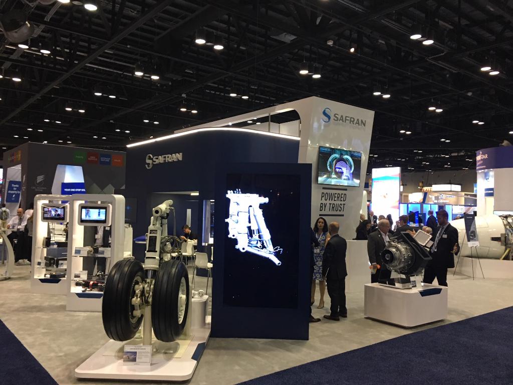 Safran booth at NBAA, landing gear