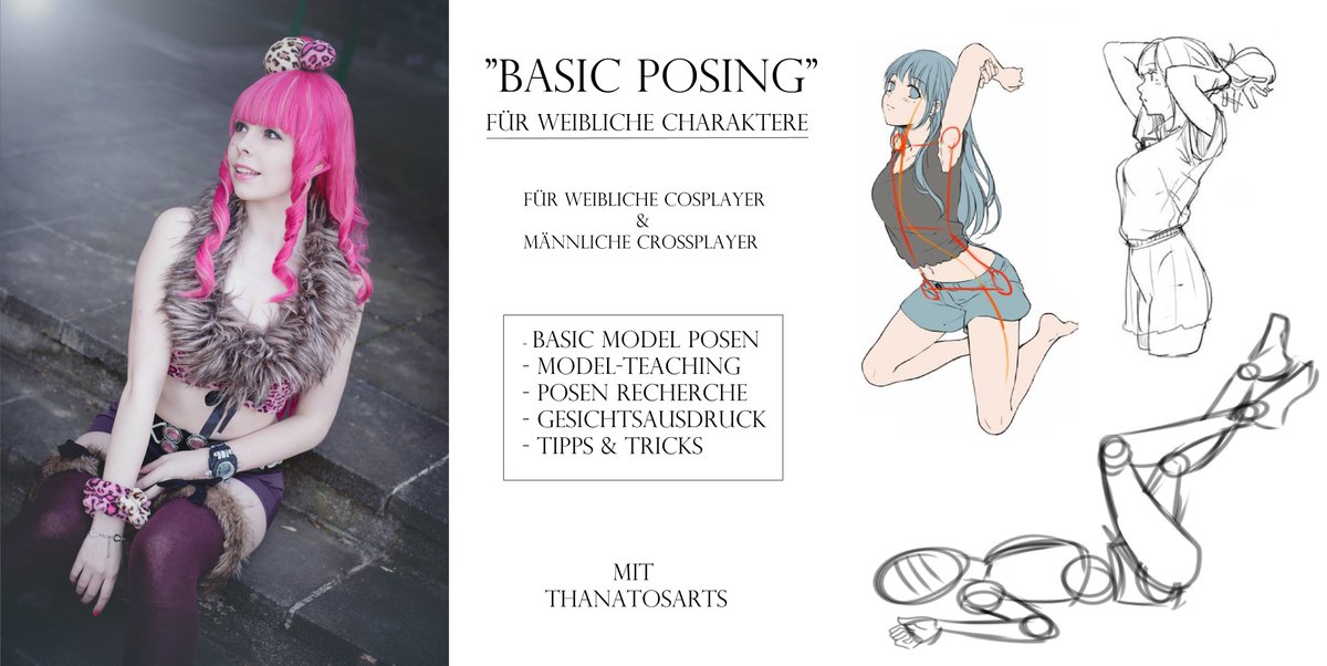 ThanatosArts's tweet photo. German only:
Diesen Samstag halte ich auf der @JConGermany einen #Posingworkshop und würde mich freuen wenn ihr vorbeischaut.
Alle Infos zum Workshop findet ihr in den 2 Fotos (Kommis) und auf der #Jcon Homepage (in den Kommis) :)
Kommt doch vorbei wenn ihr mögt <3
#cosplay https://t.co/TUKdlQRJIM