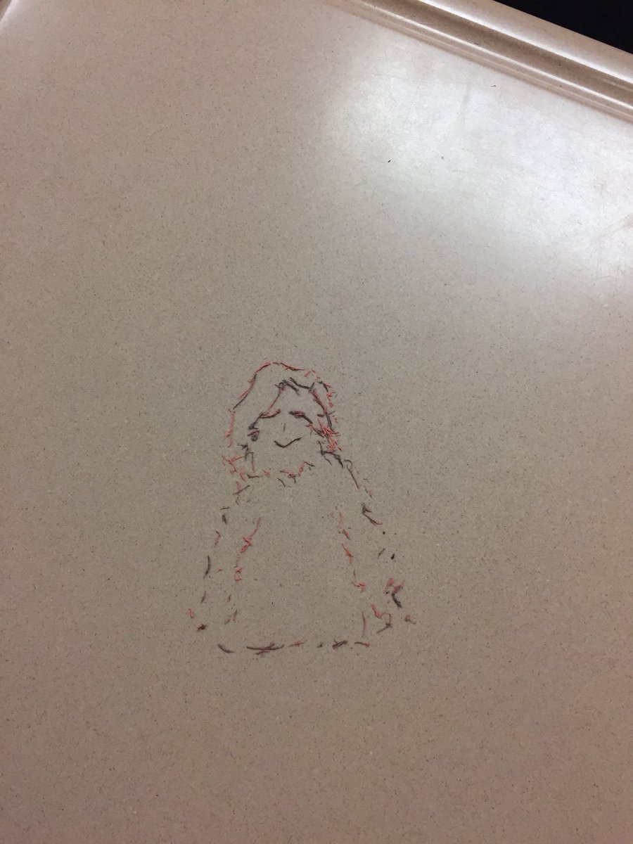 Thank you for not drawing on the desk! Erasing on the desk is much more creative and less destructive.