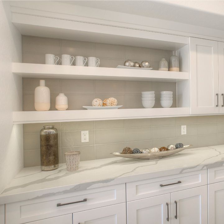 SQ1Construct's tweet photo. Our recent kitchen renovation features, arguably the biggest trend in kitchen design right now, opening shelving. Having open shelves allows your kitchen to showcase more personality than wall-to-wall monotone cabinets. They are a great place to show off your kitchen favorites. https://t.co/UPCxaCFcSI