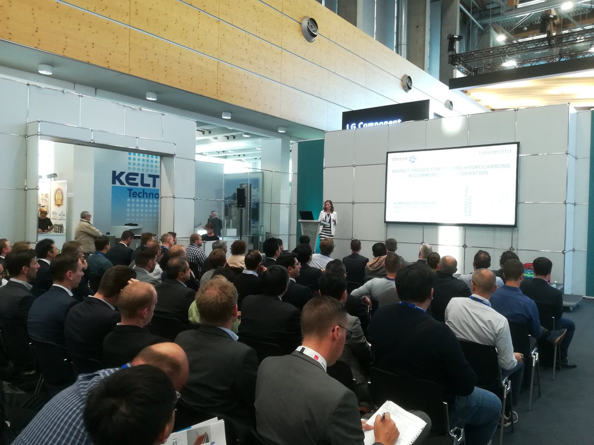 shecco's tweet photo. .@shecco ’s Klara Zolcer Skacanova presents the recently published #LifeFront report on the impact of standards on hydrocarbon refrigerants in Europe at #Chillventa!
#GoNatRefs #sheccoBase @klarashecco https://t.co/tHfU1YxdGY