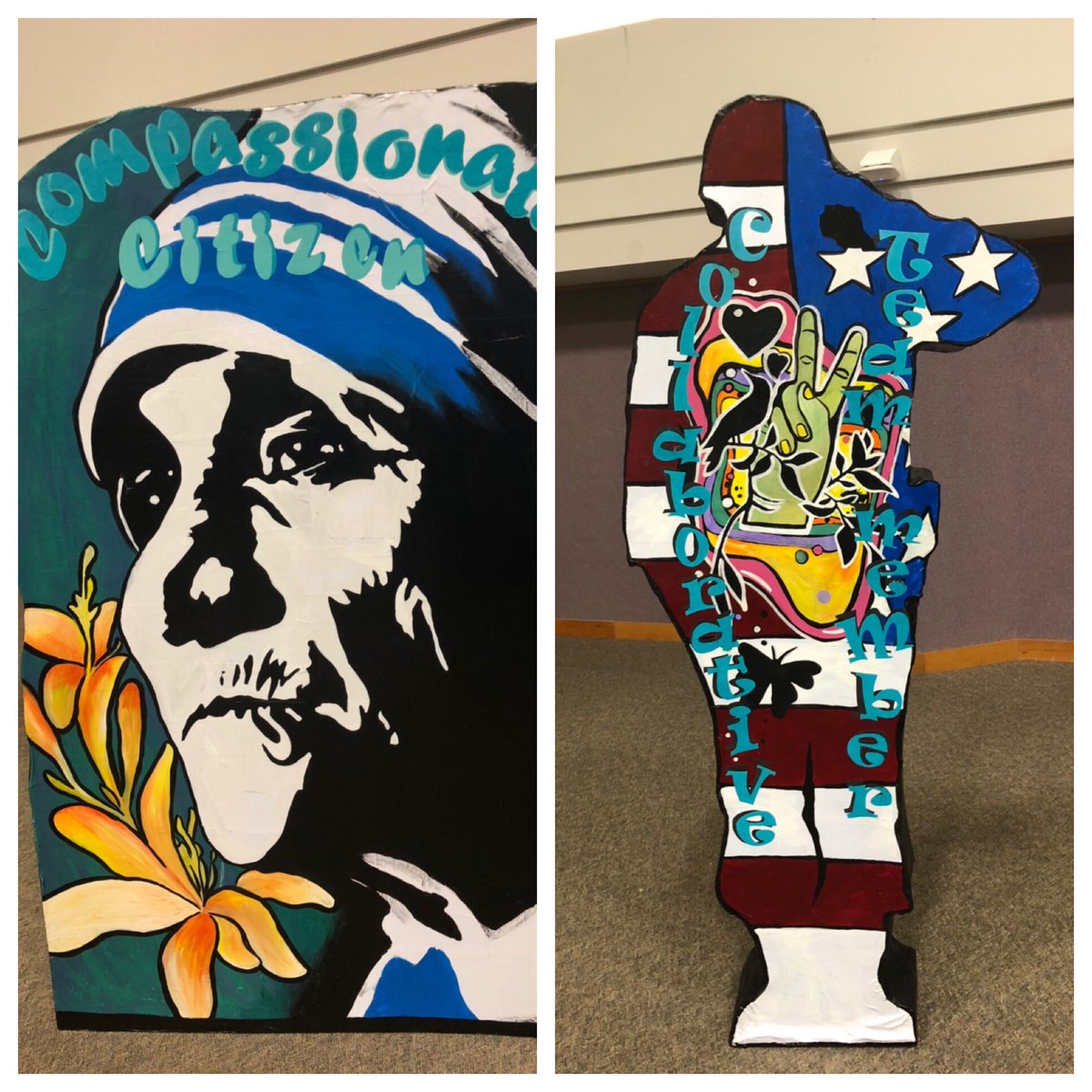 Shout out to @SFAHS_Bulldogs for these AMAZING art displays representing the #profileofagraduate
@rizvanq73 @FortBendISD