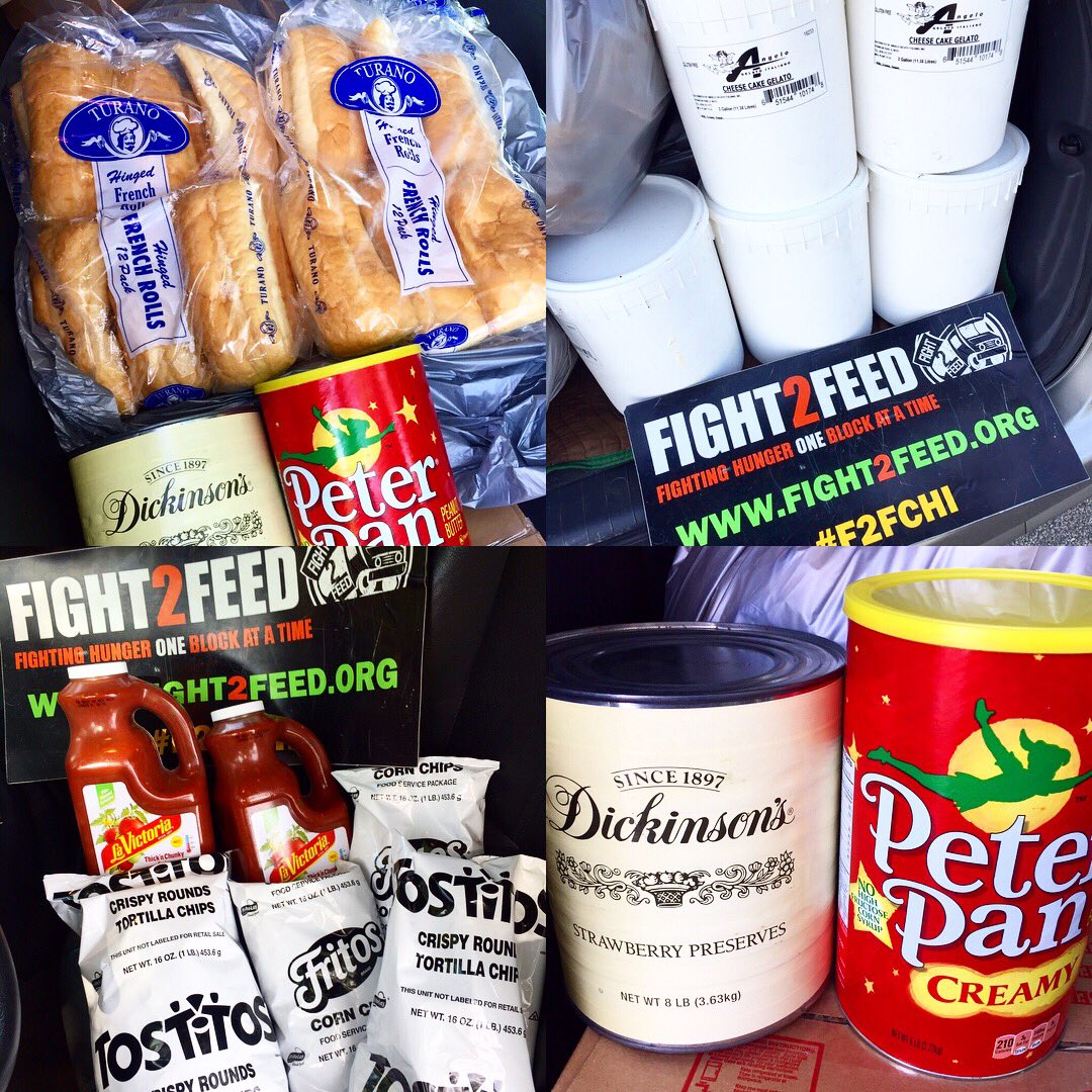 Thanks <a href="/AramarkSports/">Aramark Sports + Entertainment</a> <a href="/SoldierField/">Soldier Field</a> for making a difference over the last 3 weeks bringing  joy to the families in #Uptown by providing gelato, veggies, bread, fresh fruit, whole pizzas, lunch meat, salsa, chips, peanut butter &amp; jelly. #nokidhungrychi #Fight2Feed 
📷: <a href="/ant_kneee/">Anthony Martorina</a>