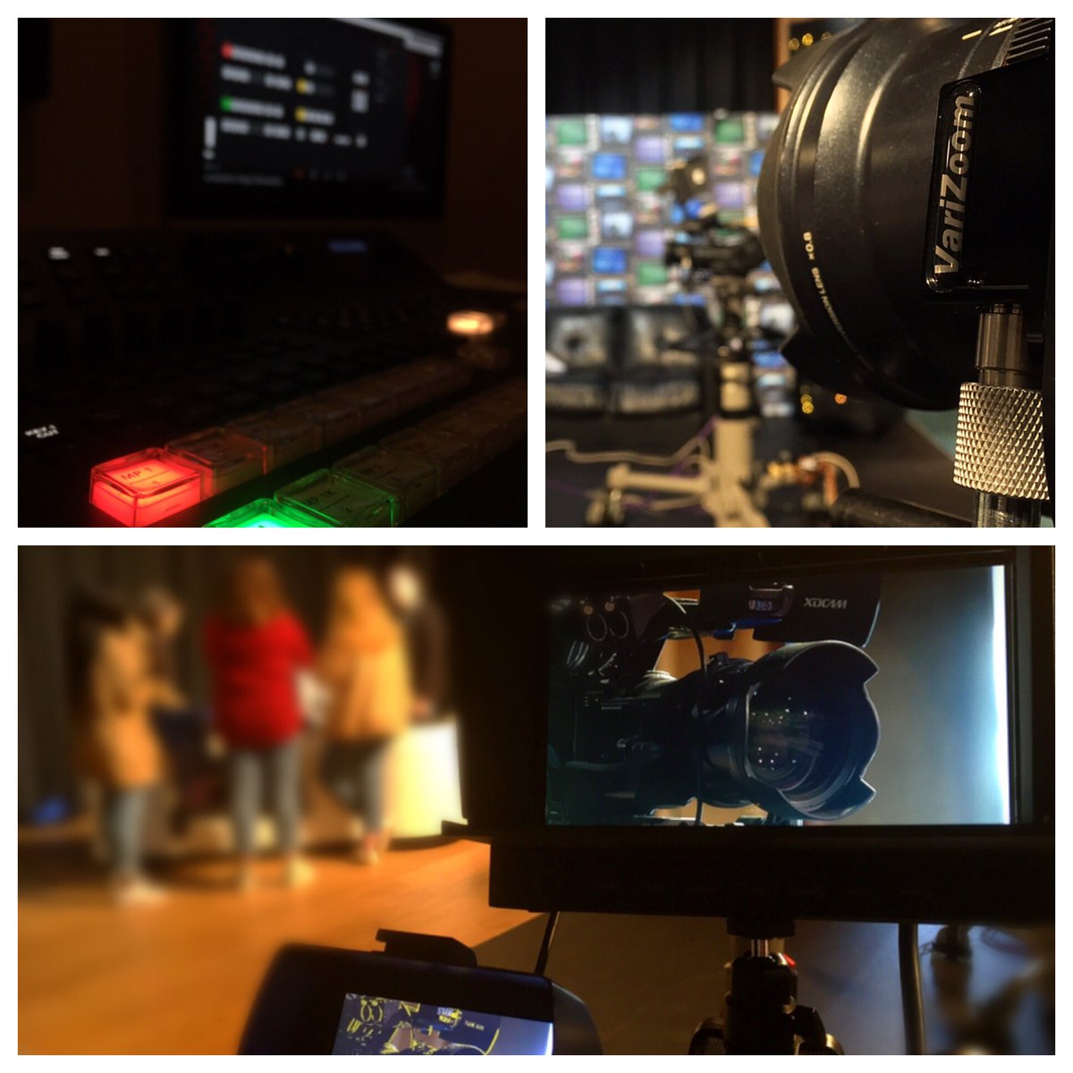 kairoscomms's tweet photo. Wonderful to have our @NUIMedia students from @MaynoothUni in with us in our tv studio again yesterday, working with our new @BMD_NewsUK and @VariZoom pieces of kit! #kairoscomms #mumedia #mediastudies #maynoothuni #tvstudio #blackmagicATEM #varizoom https://t.co/M7dF5kvXkn