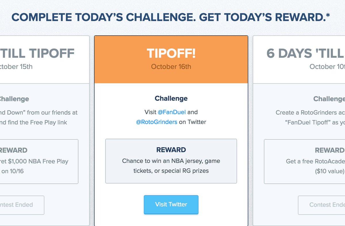 RotoGrinders's tweet photo. In celebration of NBA DFS starting today, @FanDuel and RG will be giving away prizes throughout the day!

To get this party started, we want to give TWO of you a FREE month of RG Premium!! 

🏀 Like + RT + Post your favorite NBA Player in the comments 🏀 https://t.co/2wFEc5jGje