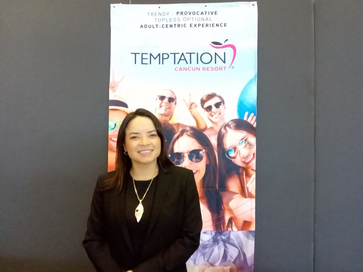 NexosTuristicos's tweet photo. 🏩🍎Sonia de la Peña @SONIADLP Gerente de Ventas para #México #Centroamérica de #OriginalGroup celebró ante #AgentesDeViajes 1er aniversario @TemptationsCanc @PlaygroundTmpt "Un resort sensual #SoloParaAdultos en donde también se dan las mejores DespedidasDeSolter@s" #Temptation https://t.co/2dZzcjxkpl