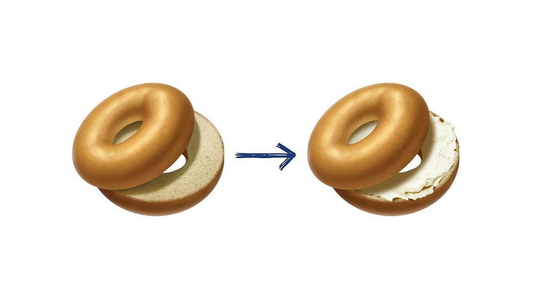 florenfranc's tweet photo. EmojiGate : quand la toile s'affole pour un bagel trop sec https://t.co/sMTVJzmu2M https://t.co/iifas3Pg0g