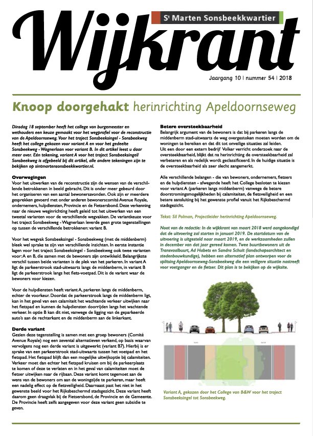 De nieuwe wijkkrant is uit, o.m. nieuws over de  herinrichting van de Apeldoornseweg en nieuws over  boomspiegeladoptanten. Extra exemplaren bij Nieuwe  Hommel Coop Hommelseweg. Of lees hem digitaal op de wijksite.   sintmartensonsbeekkwartier.nl/nieuws/nieuwe-…