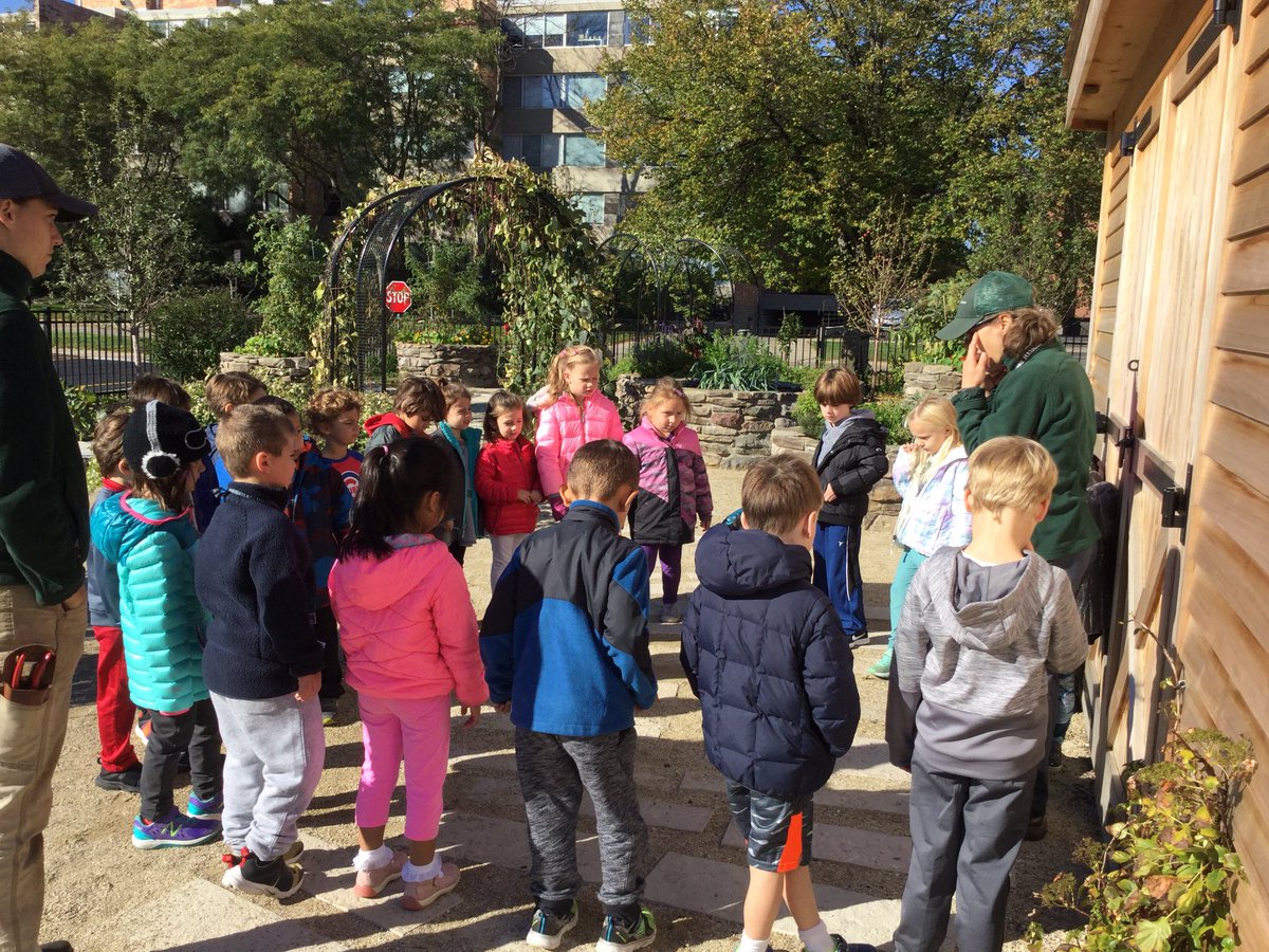 MJensen112's tweet photo. Kindergartners visit the greenhouse and garden for the first time! The ground cherries were delicious! @MJensen112 https://t.co/RTt38VH643