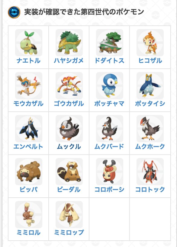 O Xrhsths ポケモンgo攻略 Gamewith Sto Twitter 今実装されているのはこのポケモンたちです 進化系がどこまで野生で出現しているのかは現在まとめているので少々お待ちください ポケモンgo