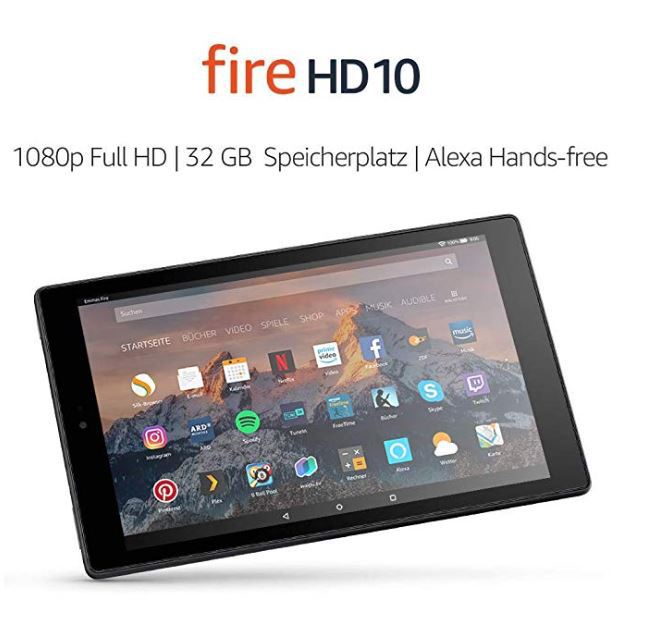 Andy_Lechner's tweet photo. Fire HD 10-Tablet mit Alexa Hands-free, 25,65 cm (10,1 Zoll) 1080p Full HD-Display, 32 GB, schwarz, mit Spezialangeboten https://t.co/NoBQLqbQ88 https://t.co/DcTBmcGi9O