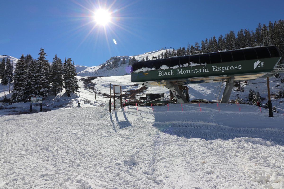 Arapahoe_Basin's tweet photo. It's looking good up here! What do you say we get this party started?! OPENING DAY is Friday, October 19, 2018. 🎉 Black Mountain Express starts spinning at 9:00am. For all Opening Day information and details, head to our website. https://t.co/3K18T51K0S #ABasin #RaceToOpen #COwx https://t.co/dHi6xn0A2w