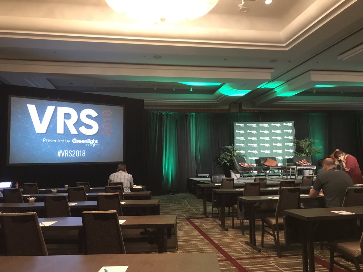 VRS 2018 and looking forward to presenting tomorrow with Gavin Finn from Kaon and JC Kuang of Greenlight Insights about Immersive Martech for Enterprise #VRS2018