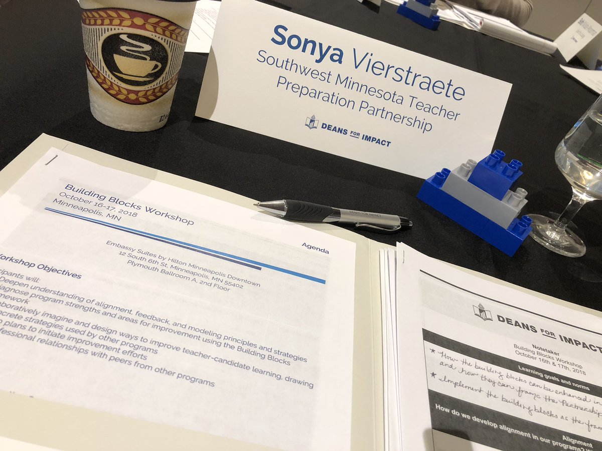 DrVteacher's tweet photo. Best way to spend fall break! ๐๐ Building Blocks to build better teachers! @deansforimpact #SWMNTeacherPrepPartnership #learningnerd https://t.co/8uv6O3VAVH