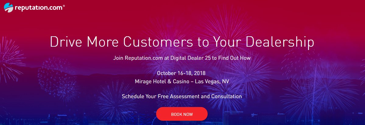 Virt_AutoAssist's tweet photo. Today at Digital Dealer, Ali Fawaz (Senior Director - Worldwide Automotive) will be presenting "The Age of Data Darwinism – How Reviews Have a Direct Impact on Your Bottom Line."Check out this sneak preview! https://t.co/eQ4uQt5DQn
#DigitalDealer #reputation #automotive https://t.co/EncZkJckgG