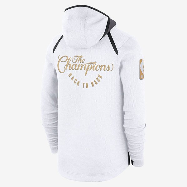 warriors white championship hoodie