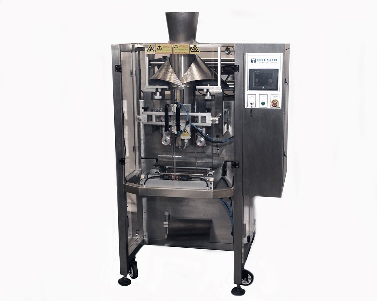 duravant's tweet photo. What name is synonymous with the highest level of weighing accuracy in the packaging industry? It's Ohlson! Stop by booth S-2147 to see the most cost-effective vertical form, fill and seal bagger in the industry. #getautomated #OhlsonPackaging https://t.co/3PLnorXmBr